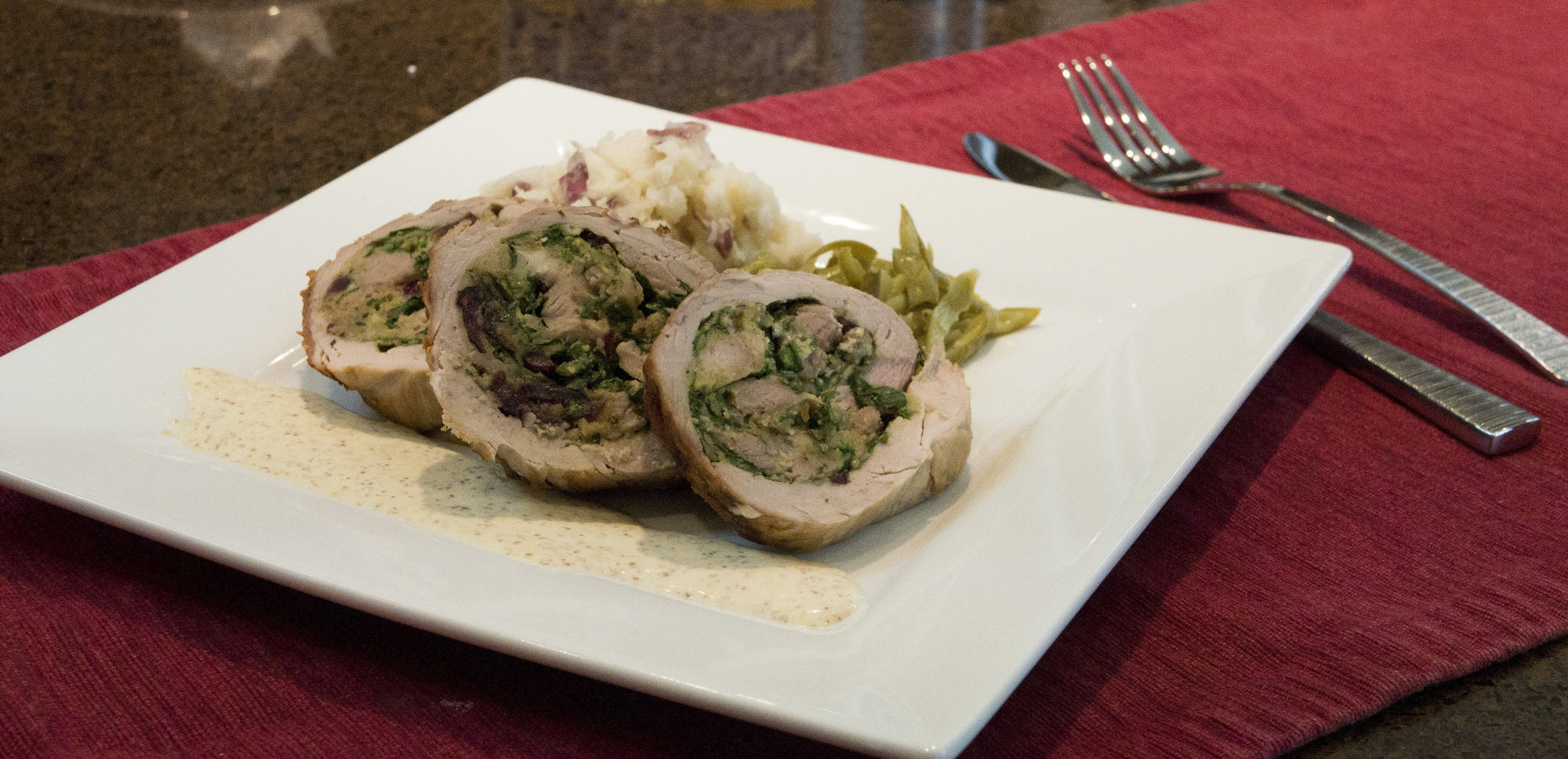 Stuffed Pork Tenderloin Roll