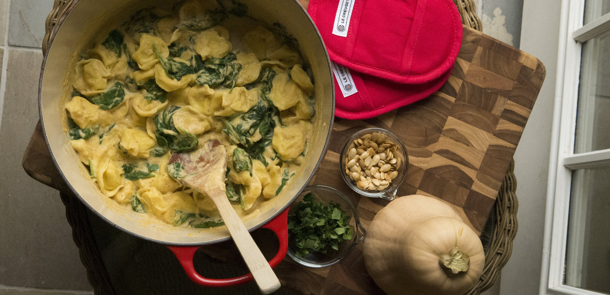 Vegetarian Butternut Squash Tortellini