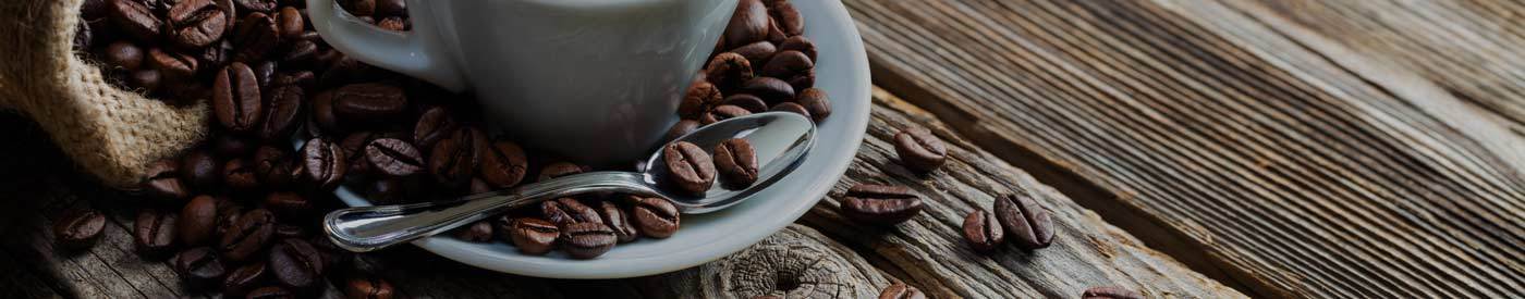 Coffee Cup in Coffee Beans