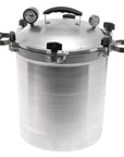 30 qt All American Pressure Canner on a white background