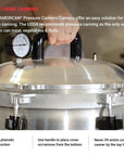 All American Pressure Cooker/Canners Replacement Handle with Screws with description of how to do safe home canning with this pressure cooker