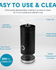 AROMA 4-in-1 Hot & Cold Milk Frother