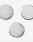 Set of three Cinq rolling honing knife sharpener on a white background