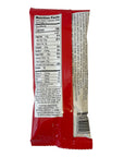 Back of a drink mix package with nutrition facts label on a white background