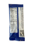 Back of a drink mix package with nutrition facts label on a white background