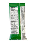 Back of a drink mix package with nutrition facts label on a white background