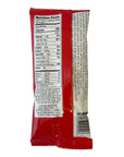 Back of a drink mix package with nutrition facts label on a white background