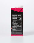Side of packaging of Davinci fruit smoothie mix with the nutrition facts and ingredients on a white background