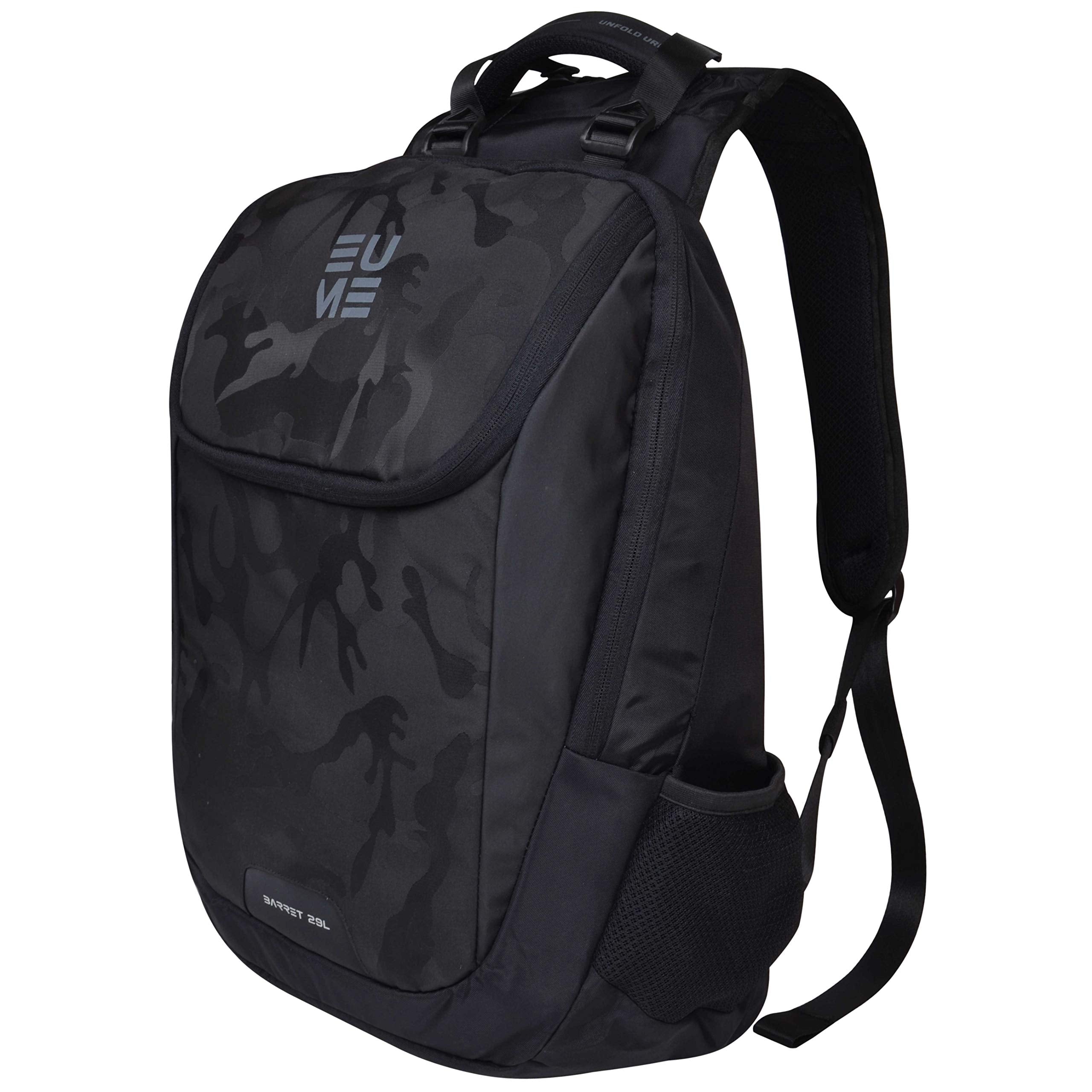 EUME Barret Massager 15.6 inch Laptop Backpack and 29 LTR Nylon Backpack  with 2 Port USB Charging (Camo Black)