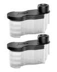 Set of 2 Jura syrup attachment for Jura automatic coffee machines on a white background