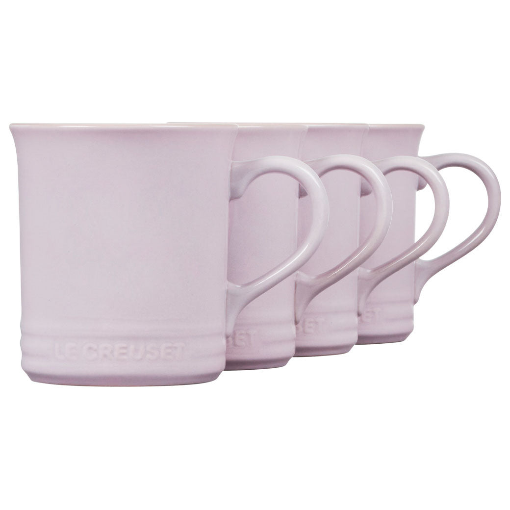 Le Creuset Stoneware Mugs, Set of 4 - Shallot