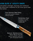Messermeister Oliva Elite Utility Knife, 6"