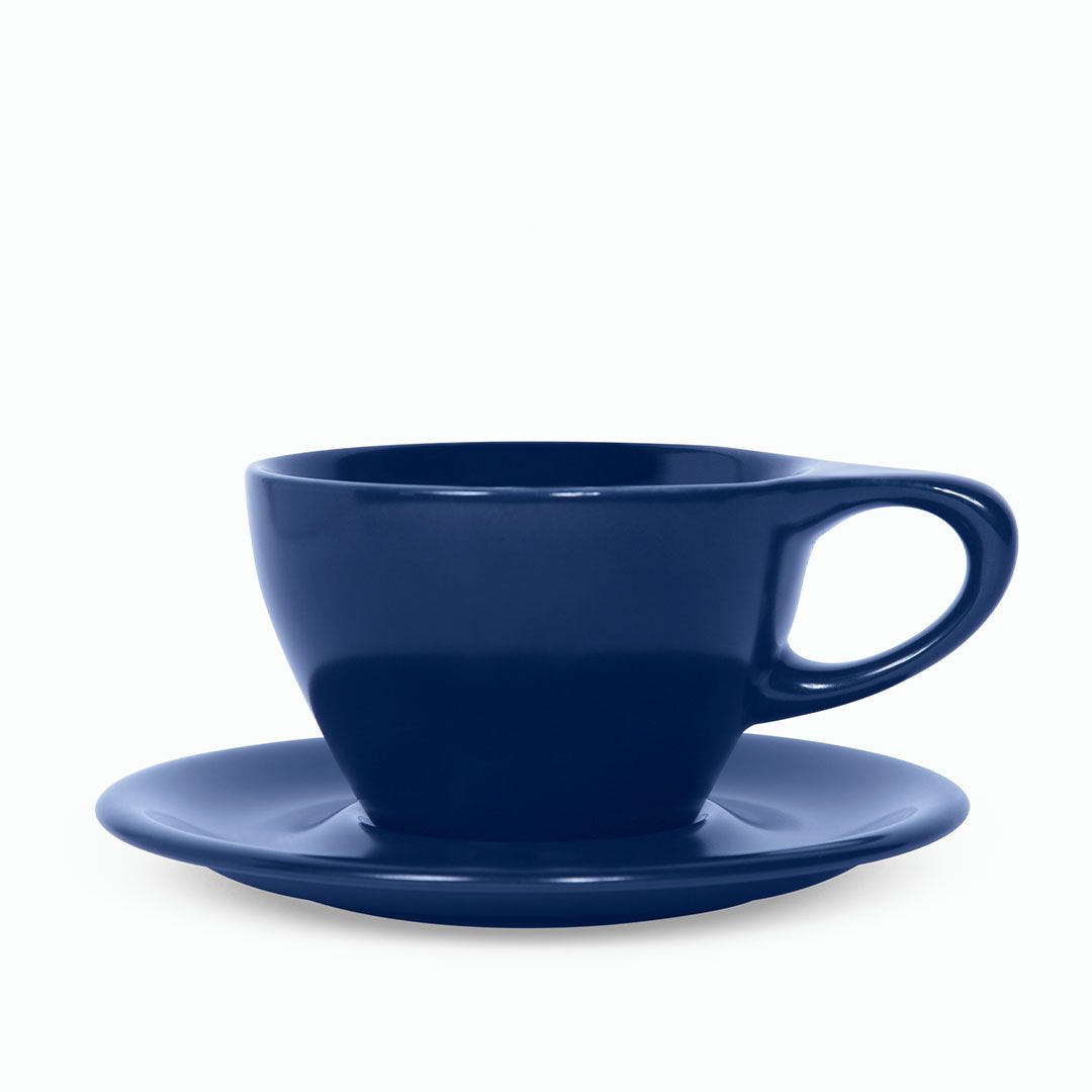 notNeutral Lino 8 oz Latte Cup & Saucer Set | J.L. Hufford