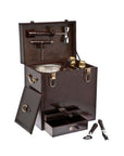 Ricci Argentieri Leather Bar Box with Tools