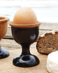 Rico & Plato Dante Teak Egg Cups with Black Exterior (Set of 2)