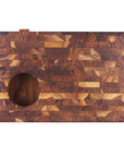 Rico & Plato Donald End Grain Teak Cutting Board with Rubbish Drawer