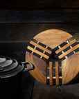 Rico & Plato Palma Teak Trivet Set of 3