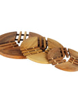 Rico & Plato Palma Teak Trivet Set of 3