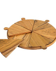 Rico & Plato Napoletana 15 inch pizza serving board with one of the serving plates sitting out on a white background