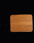 Rico & Plato Viola Teak Cutting Board/Serving Platter with Black Handle