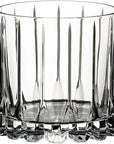 Riedel rocks glass on a white background