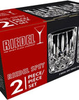 Package for Riedel Spey 2 piece old fashioned glasses on a white background