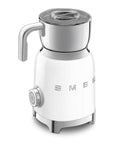 White Smeg retro line tritan renew milk frother on a white background