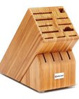Wusthof 15-Slot bamboo Knife Block displayed on a white background