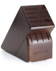 Wusthof 15-Slot walnut Knife Block displayed on a white background