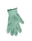 Wusthof green cut resistant glove displayed on a white background