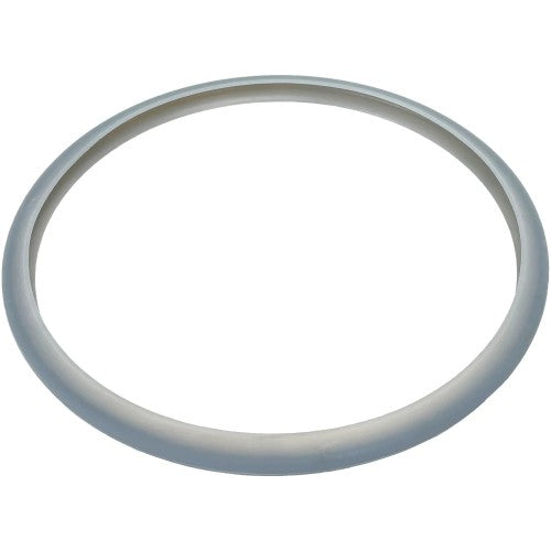 A 10-inch gray silicone gasket for Zavor pressure cookers.