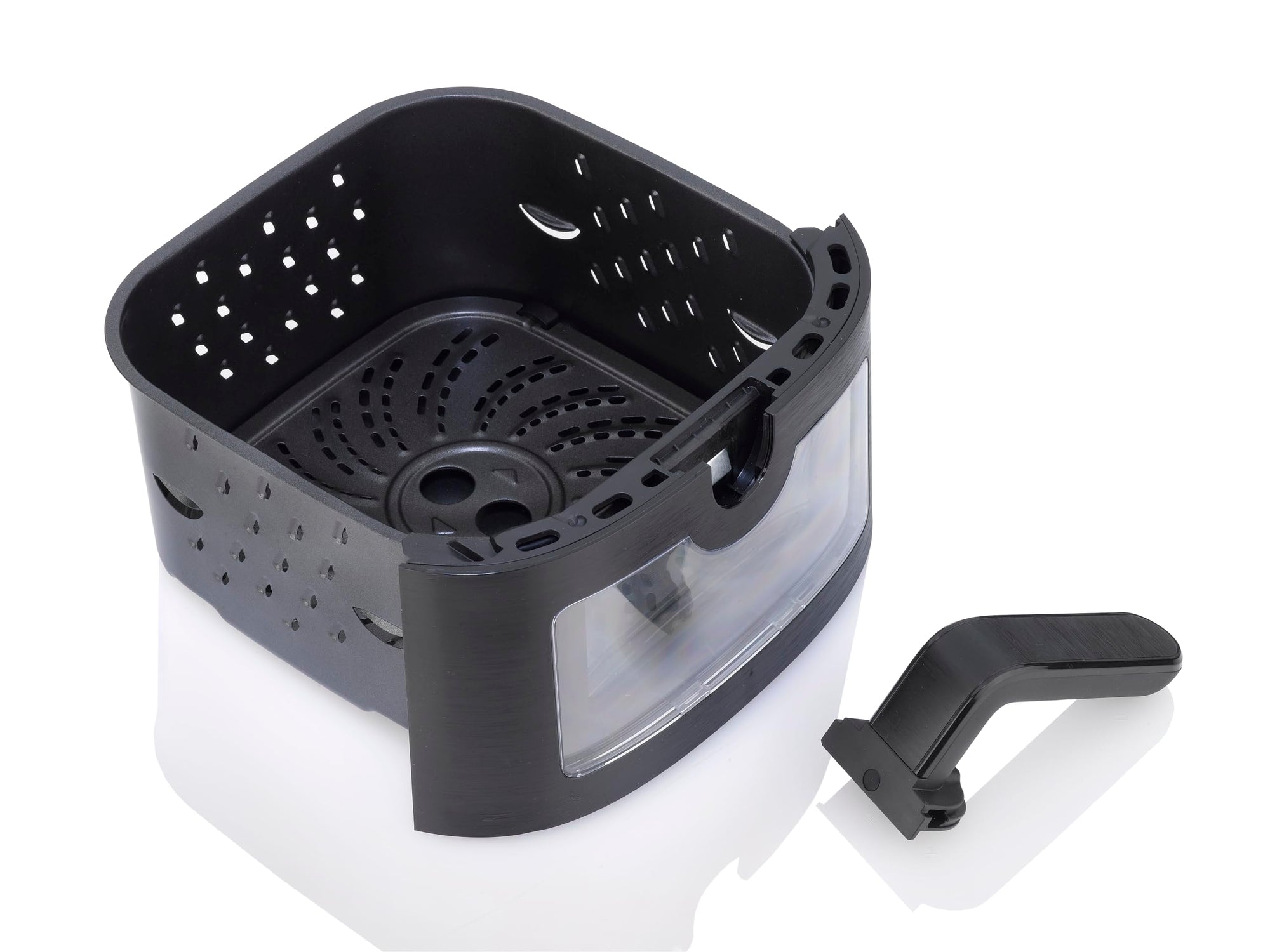 Zavor sizzle air fryer oven drawer with a detachable handle on a white background