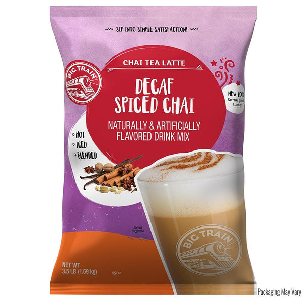 Big Train Spiced Chai Tea Latte Mix, Decaf 3.5Lb. Bag J.L. Hufford