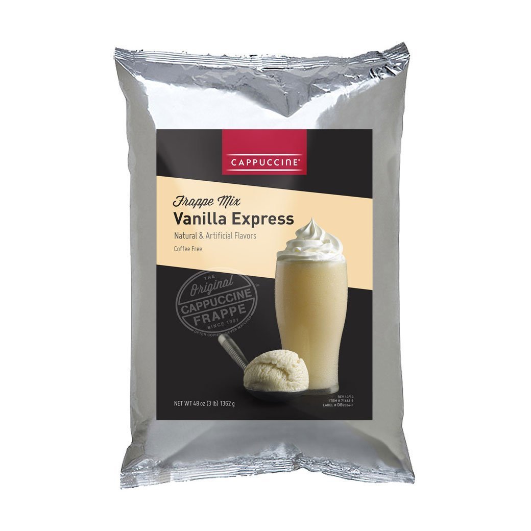 Cappuccine Blended Coffee Frappe Individual Cappuccine Frappe Mix - Vanilla Express JL-Hufford