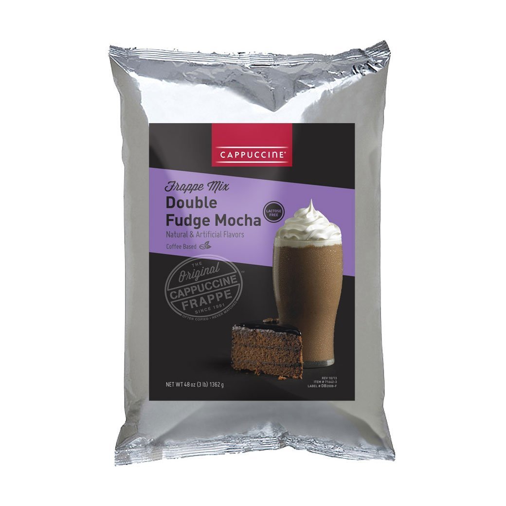 Cappuccine Blended Coffee Frappe Individual Cappuccine Ice Coffee Frappe Mix - Double Fudge Mocha JL-Hufford