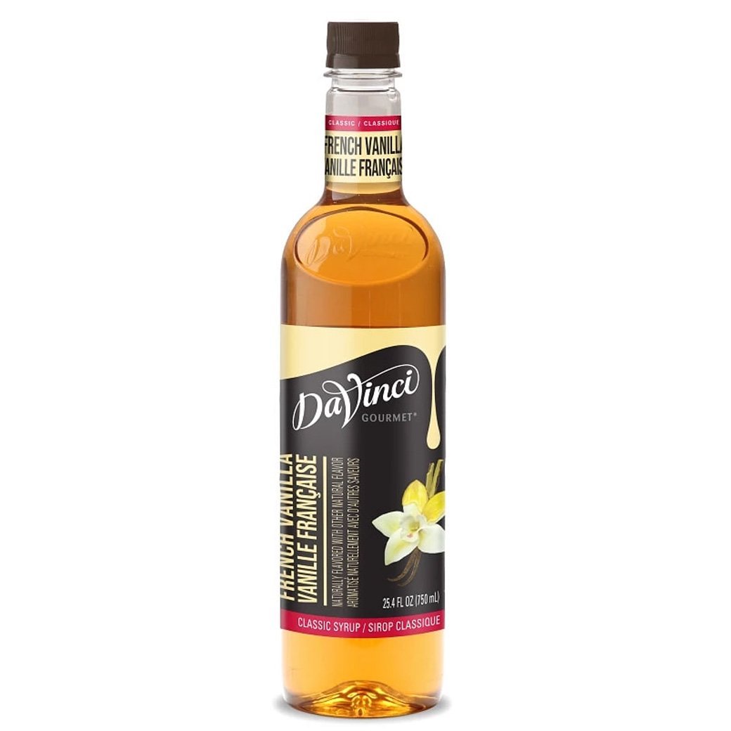 Bottle of DaVinci French Vanilla Syrup