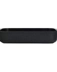Side view of Swiss Diamond Roasting Pans 12.5" x 10" (4.8 Qt) Swiss Diamond XD Nonstick Roasting Pan displayed on a white background