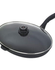 Swiss Diamond Skillets & Frying Pans Swiss Diamond XD Nonstick Oval Fry Pan with Lid JL-Hufford