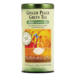 The+Republic+of+Tea+Gourmet+Teas+The+Republic+of+Tea+Ginger+Peach+Green+Bags+50+Ct.+JL-Hufford