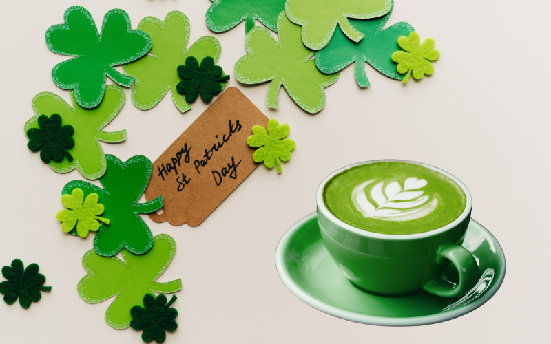 St. Patricks Day Irish Cream Latte