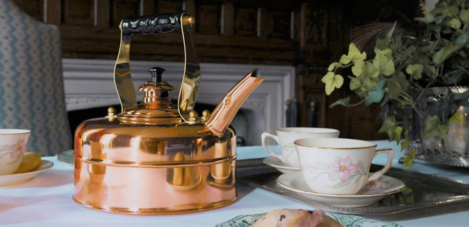 Richmond Copper Whistling Tea Kettle for Gas Stovetops – J.L. Hufford