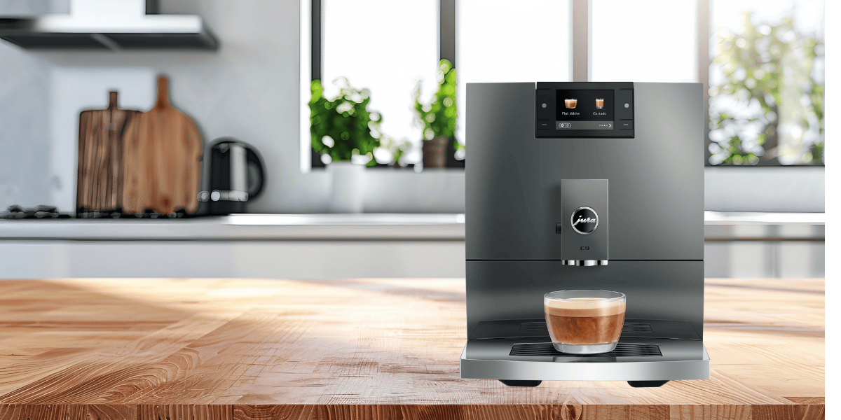 Introducing the JURA C9 Automatic Coffee Machine with P.E.P.