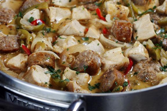 How To Make Chicken and Sausage Scarpariello