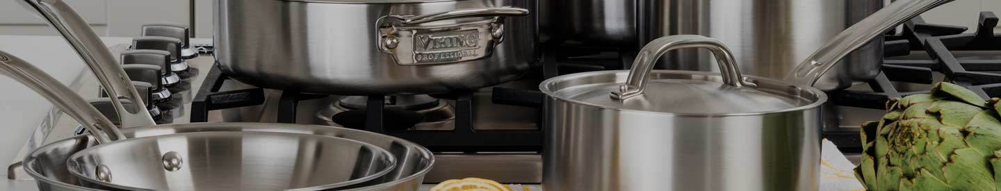 Stainless Steel Cookware from Viking Culinary on Stovetop