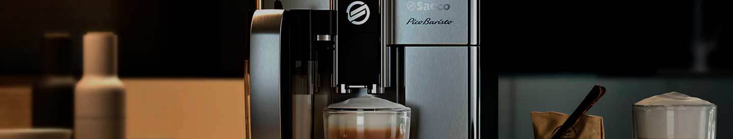 Saeco Espresso Machine Making a Cappuccino