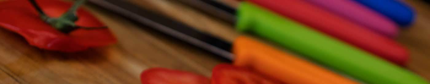Multicolored Kuhn Rikon Paring Knives