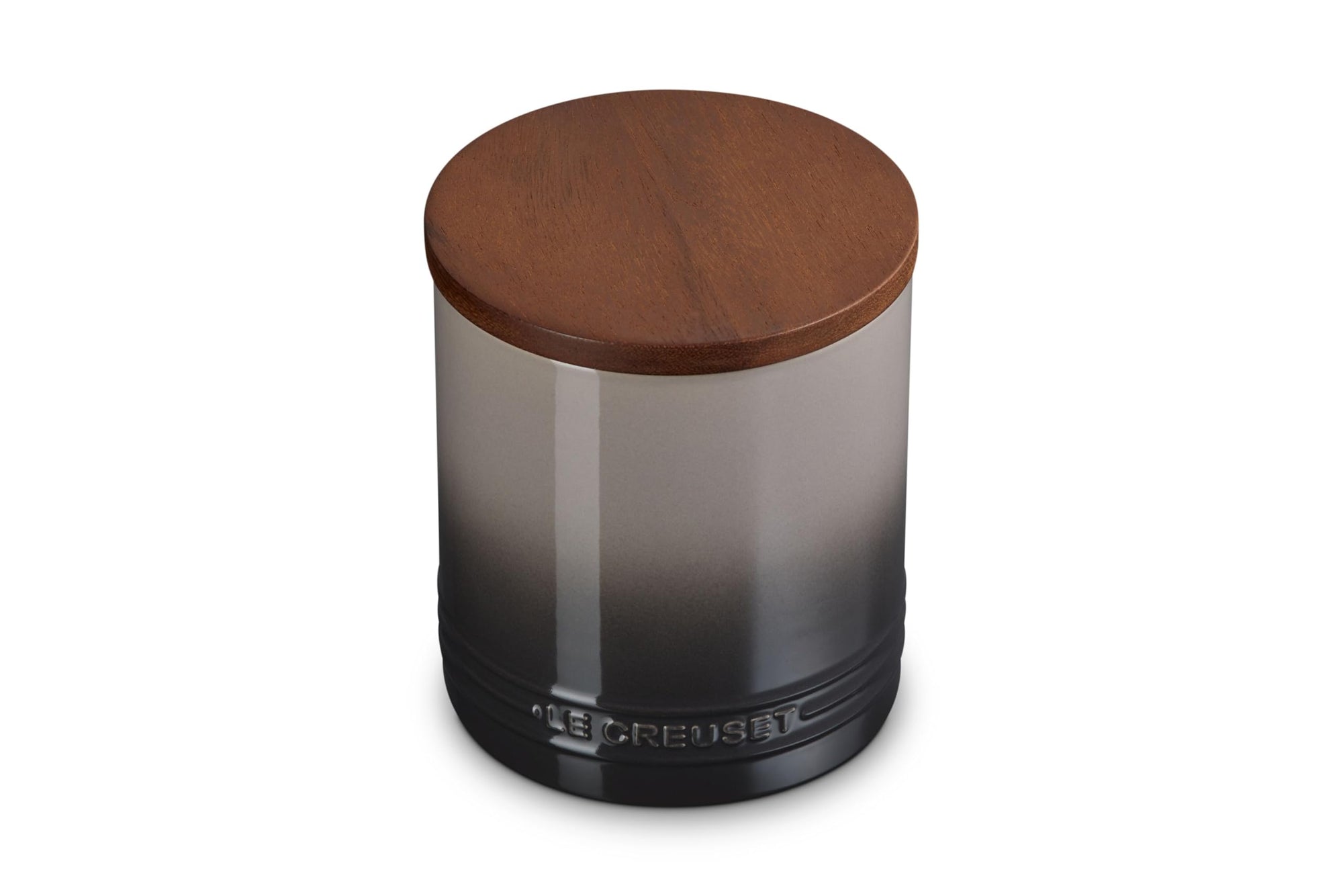 Le Creuset Stoneware Signature Canister with Wood Lid, 16 Oz.