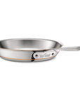 8 inch All-Clad Copper Core Fry Pan displayed on a white background