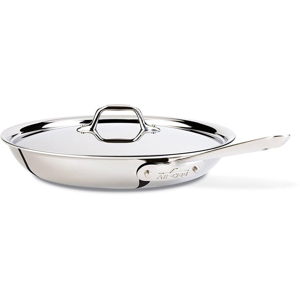 All-Clad Stainless 12″ Fry Pan with Lid - Thumbnail 3