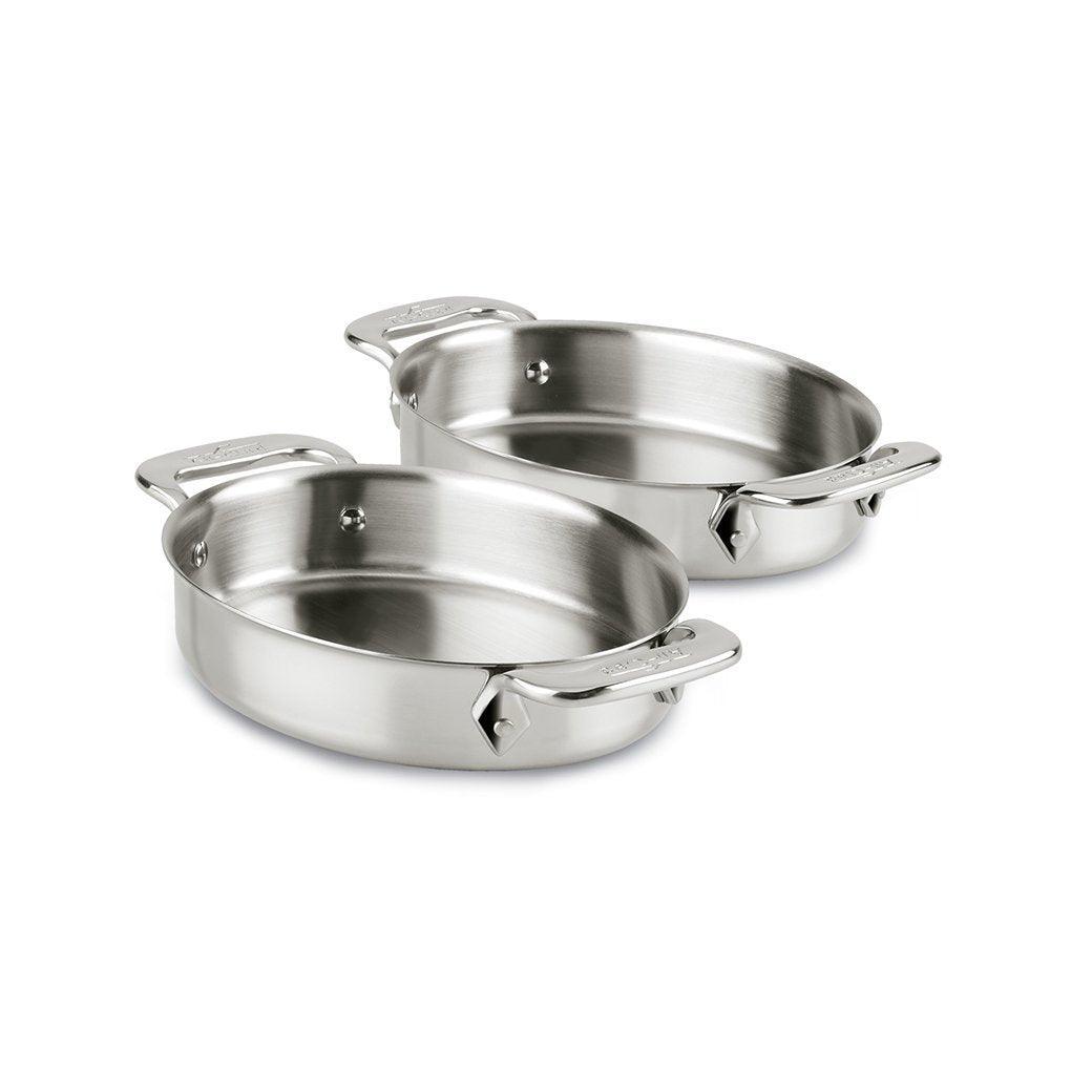 All-Clad Stainless Oval Bakers, set of two
